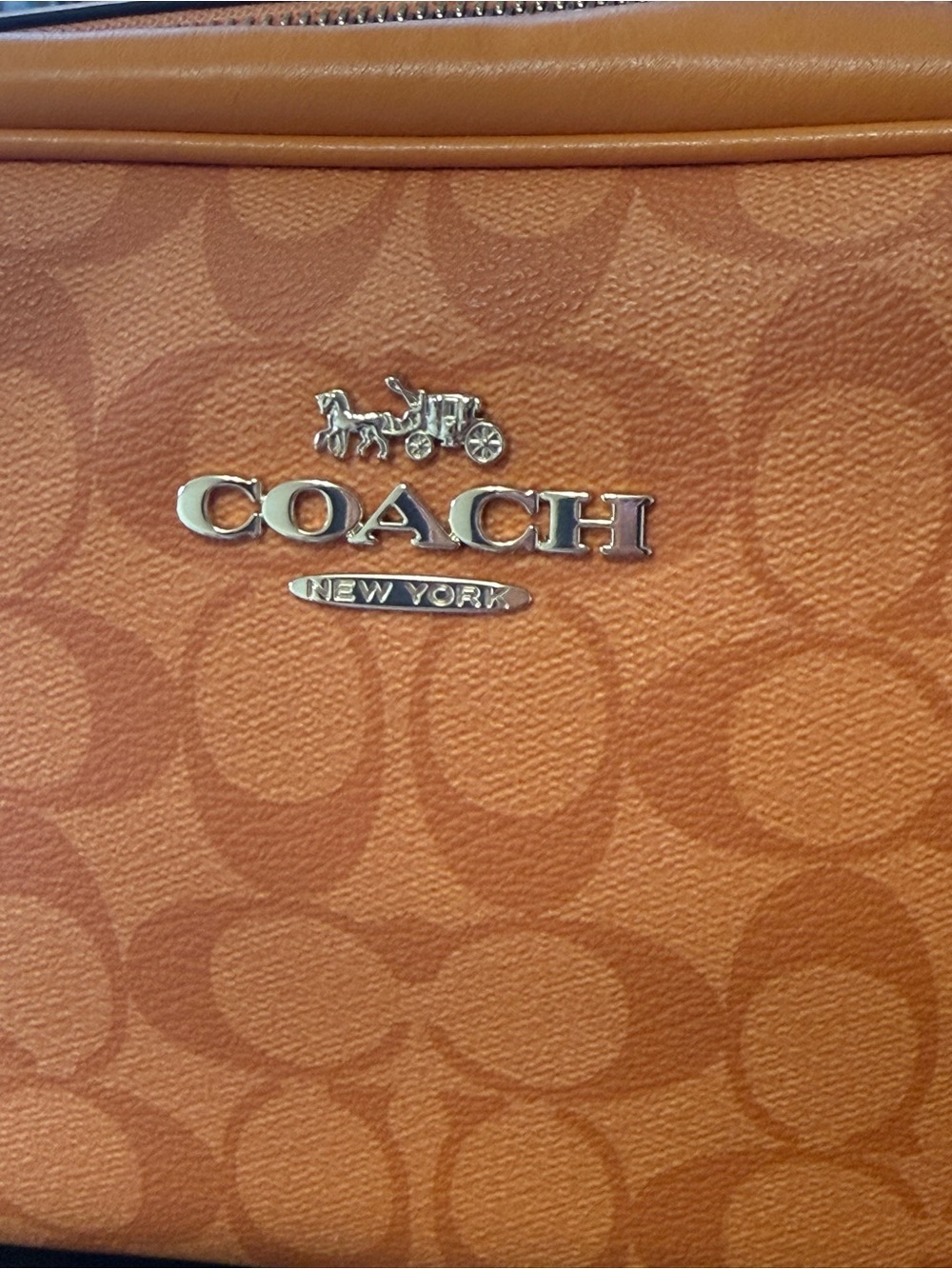 Coach Orange Signature Camera Crossbody - Picture 4 of 16